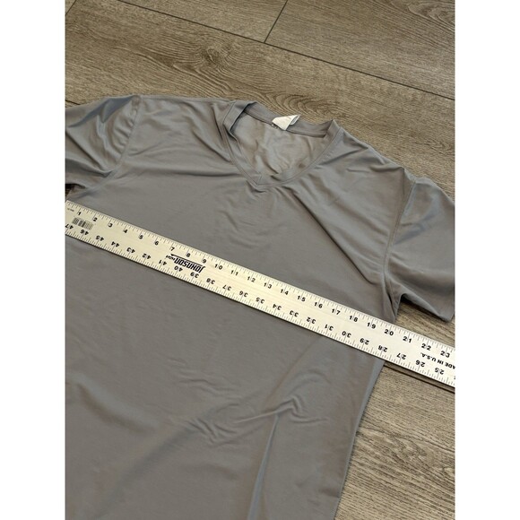 BYLT Premium Basics T- Shirt Short Sleeve V-Neck Mens Medium Gray Athletic - Picture 5 of 7
